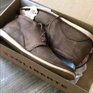 Oliberte brown leather chukka boots